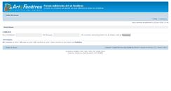 Desktop Screenshot of forum-adherents.artetfenetres.com